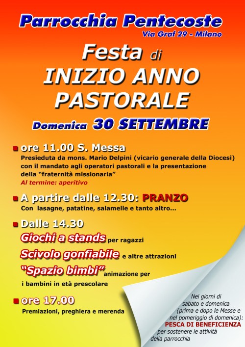 festa inizio anno pastorale