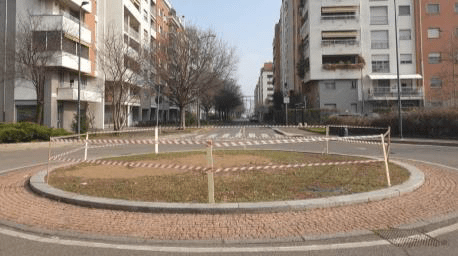 La perimetrazione per l’avvio dei lavori sulla rotonda